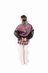 Bomber ColorBlock in Ecopelle donna Tensione in - 3