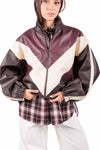 Bomber ColorBlock in Ecopelle donna Tensione in - 1