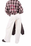Pantaloni Barrel Fit Panna donna Tensione in - 2