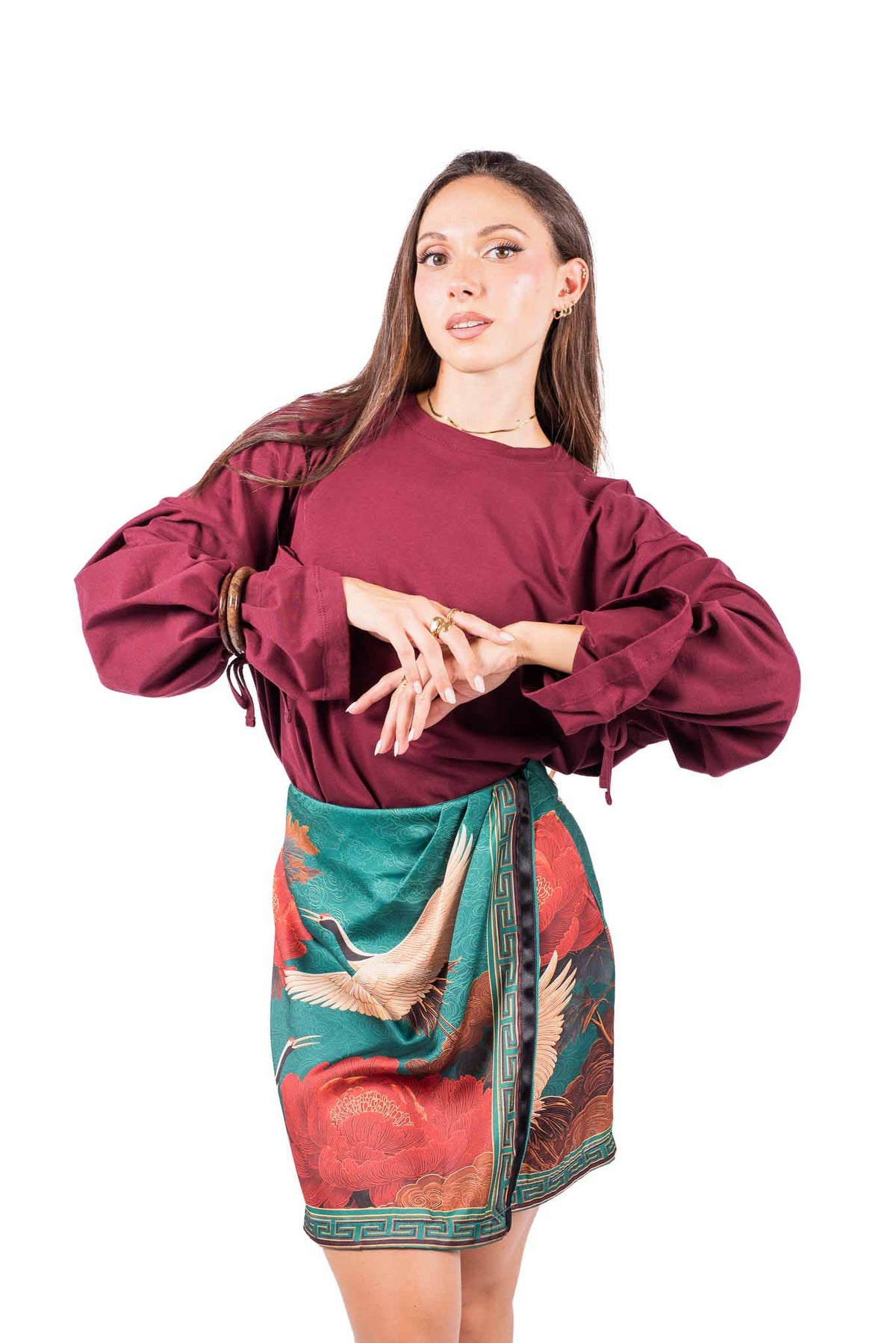 Maglia Oversize con Maniche a Campana donna Tensione in - 5