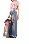Jeans Wide Leg con Sfumatura Vintage donna Tensione in - 3