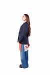Blazer Doppiopetto Blu con Fodera in Satin donna Tensione in - 4