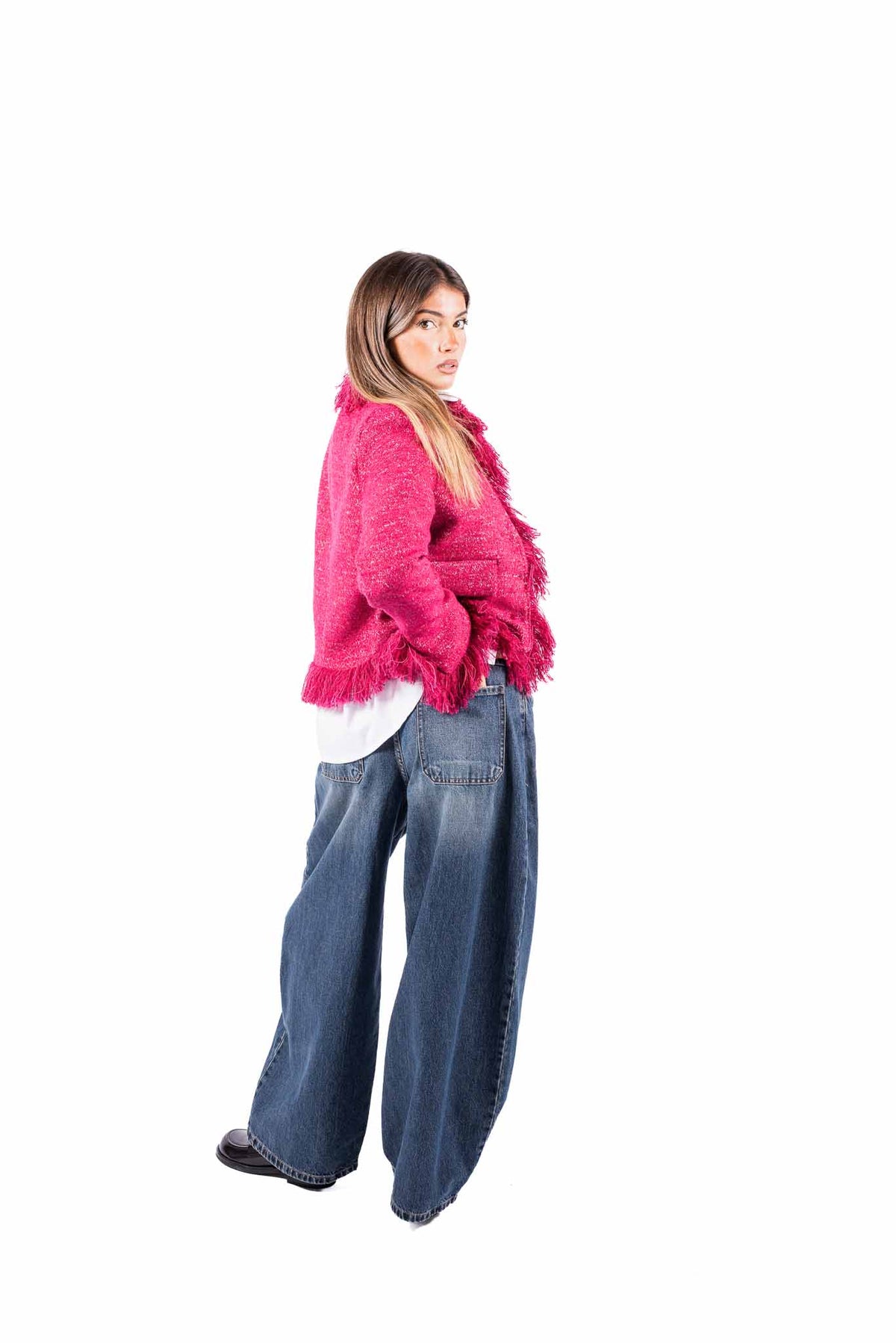 Jeans Balloon Lavaggio Medio donna Tensione in - 4