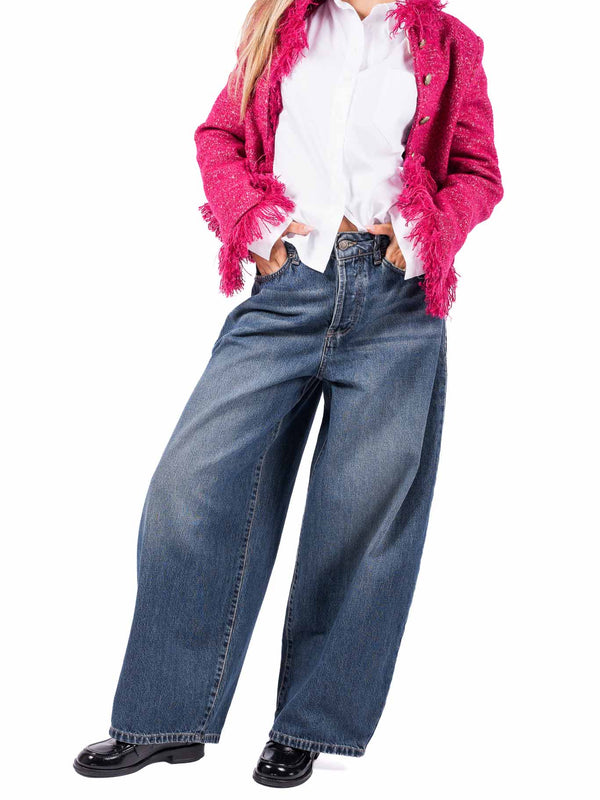 Jeans Balloon Lavaggio Medio da donna Tensione in