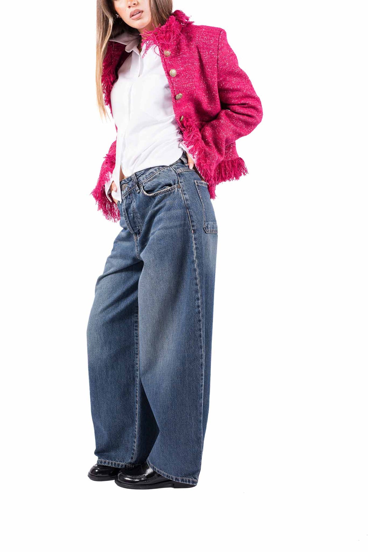Jeans Balloon Lavaggio Medio donna Tensione in - 2
