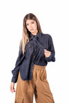 Camicia Denim Dark Wash con Cravatta donna Tensione in - 1